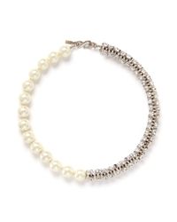 Kenneth Jay Lane | Natural Hourglass Crystal Pearl Necklace | Lyst