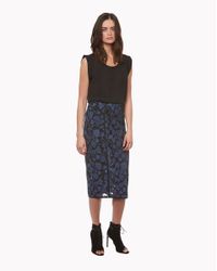 Veronica Beard | Black Scoop Neck Muscle Tee | Lyst