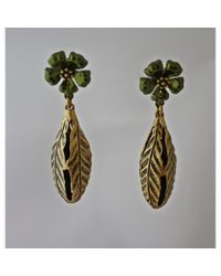 Lulu Frost | Green Bloom Pod Earring | Lyst