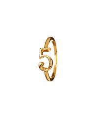 Lulu Frost - Metallic Code Number 14kt #5 Ring - Lyst