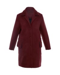 Mother Of Pearl | Purple Burgundy Shelton Cashmere Wool Coat | Lyst