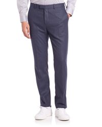 Theory | Blue Slim-fit Marlo Wool Trousers for Men | Lyst