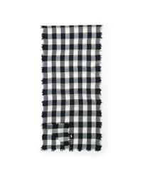 Polo Ralph Lauren | Black Checked Wool Scarf | Lyst