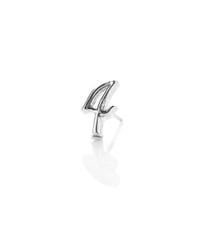 Lulu Frost - Metallic Code Number Sterling Silver #4 Earring - Lyst