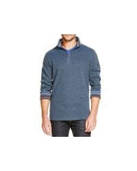 Robert Graham | Teal Falconer Quarter Zip Pullover - Bloomingdale's Exclusive | Lyst