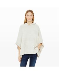 Club Monaco | Natural Kelsi Cashmere Hooded Poncho | Lyst