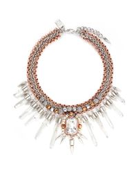 Assad Mounser | Metallic 'rex' Mineral Crystal Spike Collar Necklace | Lyst