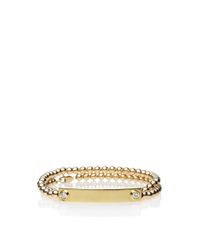 Janis Savitt | Metallic Double Chain Bracelet | Lyst