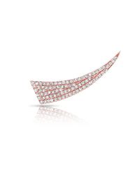 Anne Sisteron - Pink 14kt Rose Gold Diamond Horn Ear Cuff - Lyst