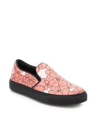 Giamba | Pink Floral-print Skate Sneakers | Lyst