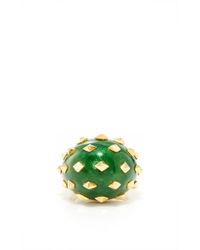 David Webb | Green Jackie Ring | Lyst