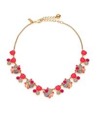 kate spade new york | Metallic Bashful Blossom Cluster Necklace | Lyst