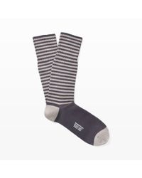 Sorley | Gray Narrow Stripe Sock for Men | Lyst