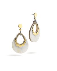 John Hardy | Metallic Dot Tear Drop Earrings | Lyst