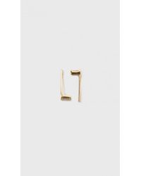 Loren Stewart | Metallic Diamond Baguette Studs | Lyst