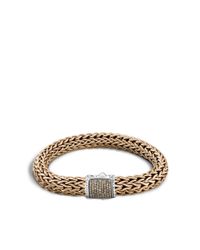 John Hardy | Metallic Classic Chain Bracelet With Diamonds for Men | Lyst