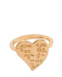 Valentino | Metallic L'amour Heart Ring | Lyst