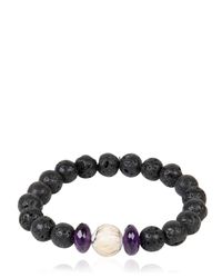 Ocnarf Sairutsa | Metallic Rock And Raw Bracelet | Lyst