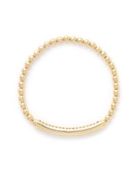 Carat* | Metallic 'huxley' Diamanté Gold Vermeil Elastic Bracelet | Lyst