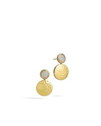 John Hardy | Metallic Dot Double Drop Earrings | Lyst