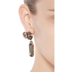 Erickson Beamon | Multicolor 'sound Garden' Crystal Cluster Drop Earrings | Lyst