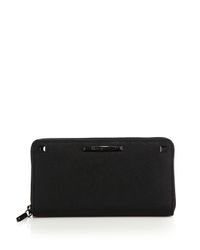 Rebecca Minkoff | Black Ava Studded Leather Zip Continental Wallet | Lyst