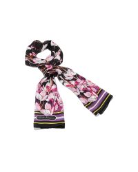 Ferragamo - Pink Cherry Blossom Print Scarf - Lyst