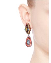 Erickson Beamon | Multicolor ''kumbaya' Crystal Drop Earrings | Lyst