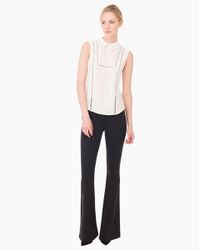 Veronica Beard | White Astor Collar Bib Blouse | Lyst