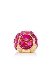 Nina Runsdorf | Pink One Of A Kind Ruby And Diamond Ring | Lyst