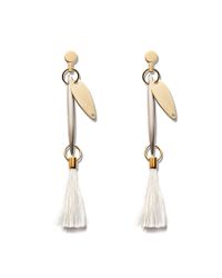 Chloé | Metallic Harlow Feather Earrings | Lyst