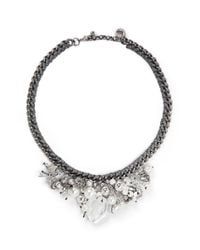 Venessa Arizaga Metallic 'ready To Party' Necklace
