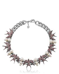Schield | Black Swallow Necklace | Lyst
