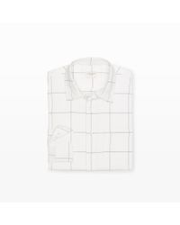 Club Monaco | White Slim-fit Windowpane Shirt for Men | Lyst