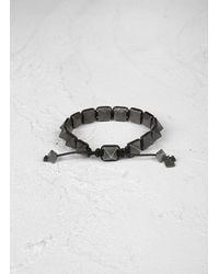 John Varvatos | Black Brass Pyramid Bracelet for Men | Lyst