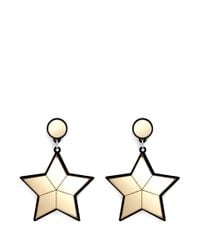 Yazbukey | Metallic 'superstar' Plexiglas Clip Earrings | Lyst