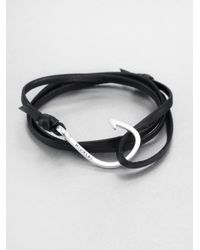 Miansai | Brown Hook Leather Wrap Bracelet | Lyst