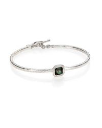 Ippolita | Metallic Stella Black Shell, Clear Quartz, Diamond & Sterling Silver Doublet Toglette Bracelet | Lyst