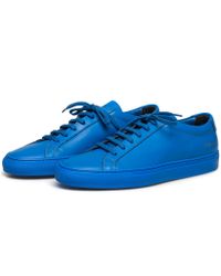 Common Projects | Blue Original Achilles Low Sneakers for Men | Lyst
