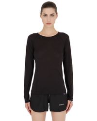 Patagonia | Black Merino Lightweight Crew T-shirt for Men | Lyst