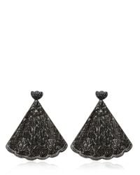 Mariah Rovery | Black Brinco Leque Earrings | Lyst