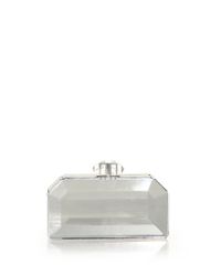 Judith Leiber | Metallic Faceted Resin Box Clutch | Lyst