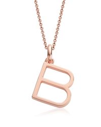 Monica Vinader | Metallic Alphabet Pendant B | Lyst