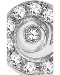Venyx | Metallic 18k White Gold Moonshell Stud Earrings | Lyst