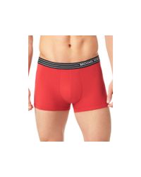 Michael Kors | Red Microfiber Trunks for Men | Lyst