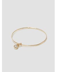 Grace Lee - Metallic Bezel Whisper Ring With Diamond Diamond - Lyst