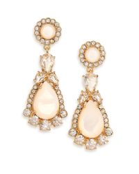 kate spade new york | Metallic Butter Up Mother-of-pearl Statement Drop Earrings | Lyst