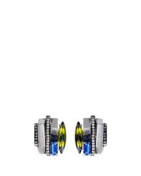 Iosselliani | Metallic Decò Crystal Clip Earrings | Lyst