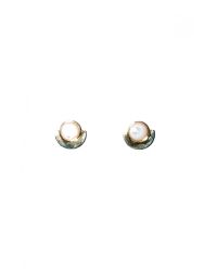 Lizzie Fortunato | Metallic Mop Minimalist Earrings | Lyst