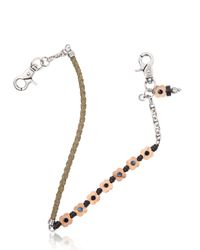 Lardini | Multicolor Wood Flowers & Leather Pocket Chain for Men | Lyst